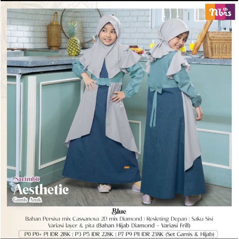 ECER HARGA GROSIR GAMIS ANAK AESTHETIC NIBRAS TERBARU TERMURAH ORIGINAL PATI KUDUS DEMAK SEMARANG JE