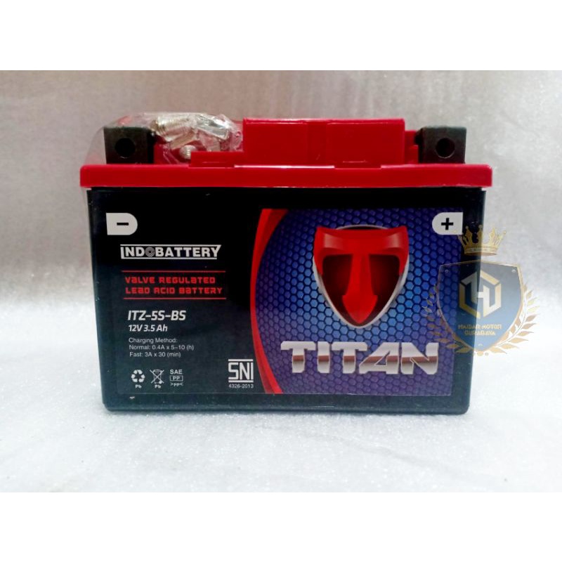 Jual Aki indobattery TITAN 12V 3.5Ah Accu indobattery kering Aki titan
