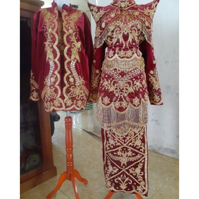 baju penganten Minang terbaru full Payet Jepang.