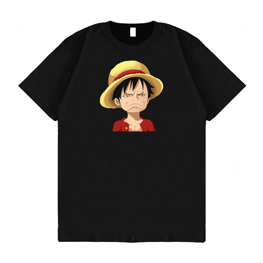 KAOS OVERSIZE MONKEY D LUFFY CEMBERUT T-SHIRT