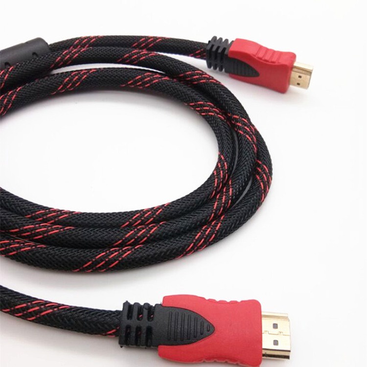 KABEL HDMI 5M SERAT JARING HDMI TO HDMI 5 m 1080P V1.4 3D HQ