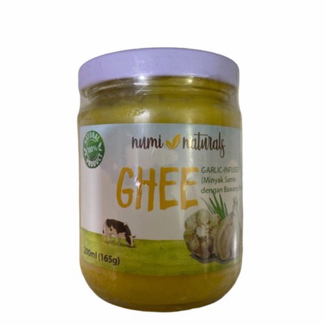 Numi Naturals Ghee Clarified Butter with Garlic 165g