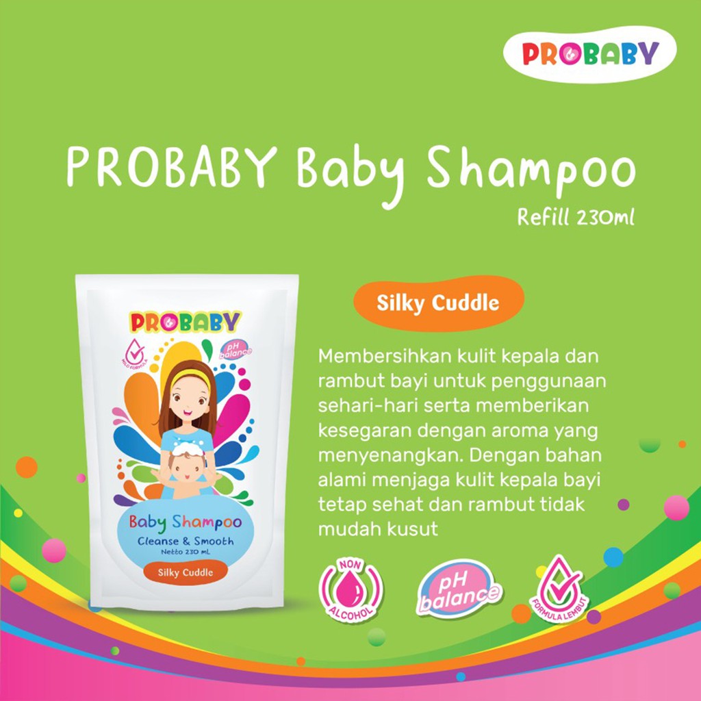 Probaby Baby Shampoo - Pro Baby Shampoo Refill 230ML - Shampo Bayi