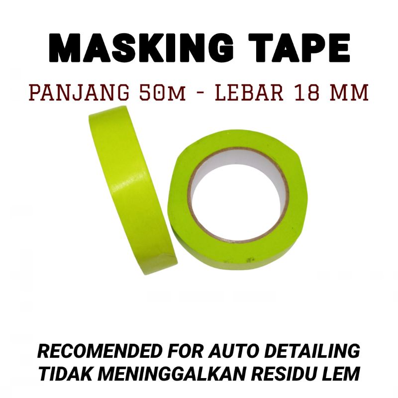 

Masking Tape Auto Detailing Lakban Kertas Premium