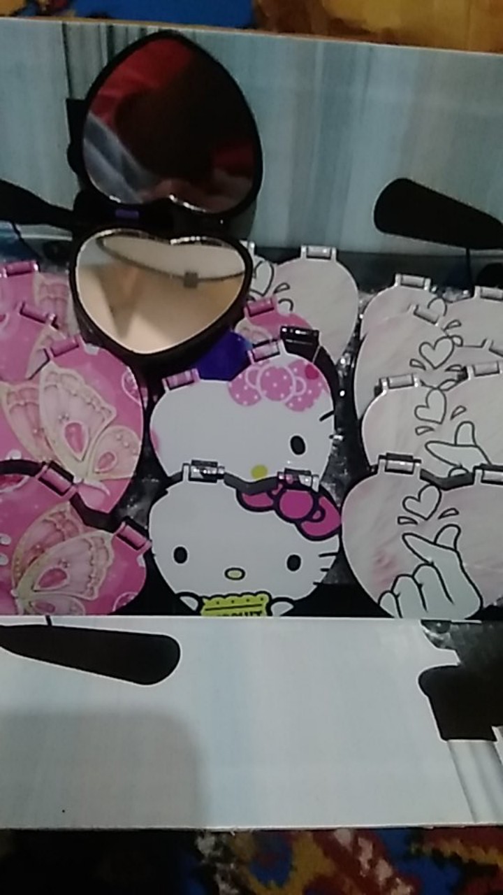 Cermin Lipat Dengan Ring Hp Cermin Standing Mirror Hp