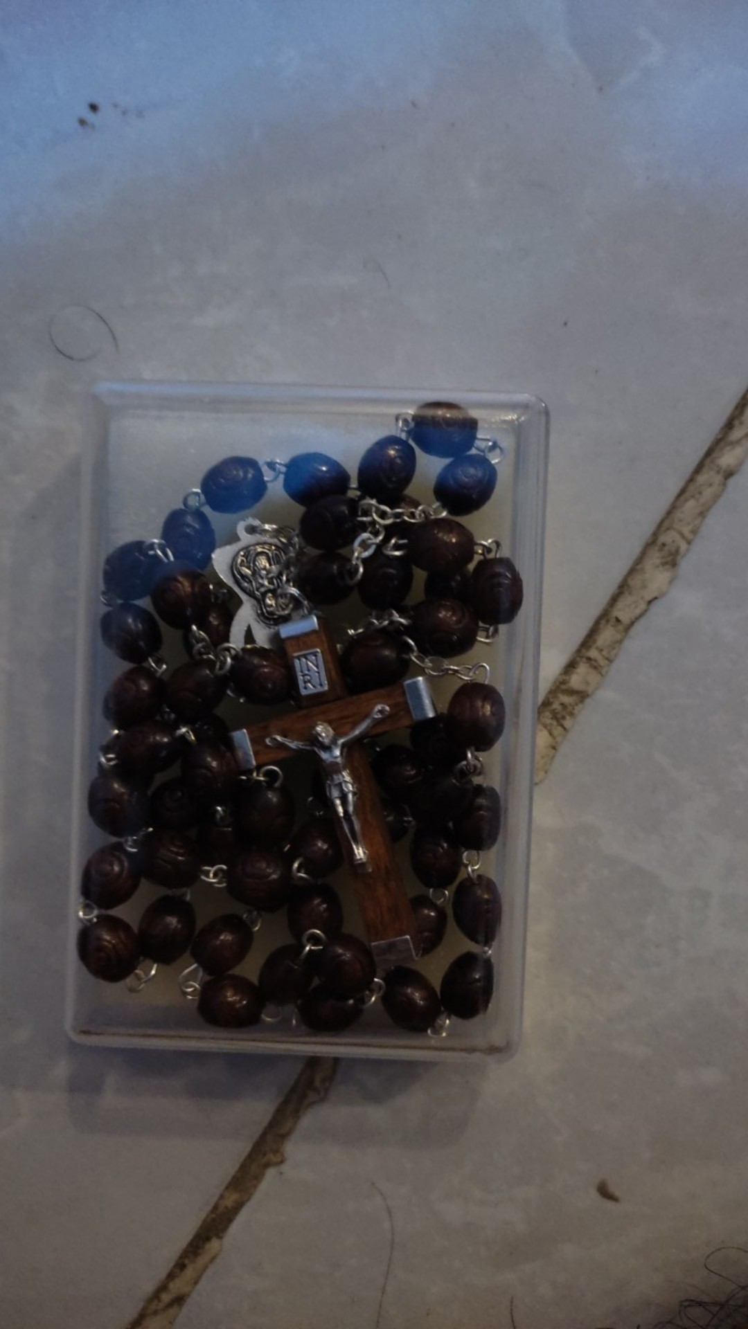 Rosario Kayu Ukir Rose Oval 8mm - Devosi - Katolik