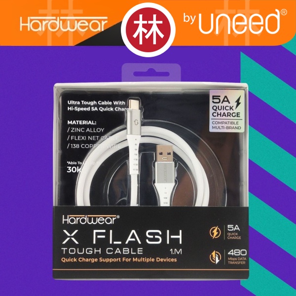 Hardwear X Flash Kabel Data Cable USB Type C Fast Charging 5A by UNEED