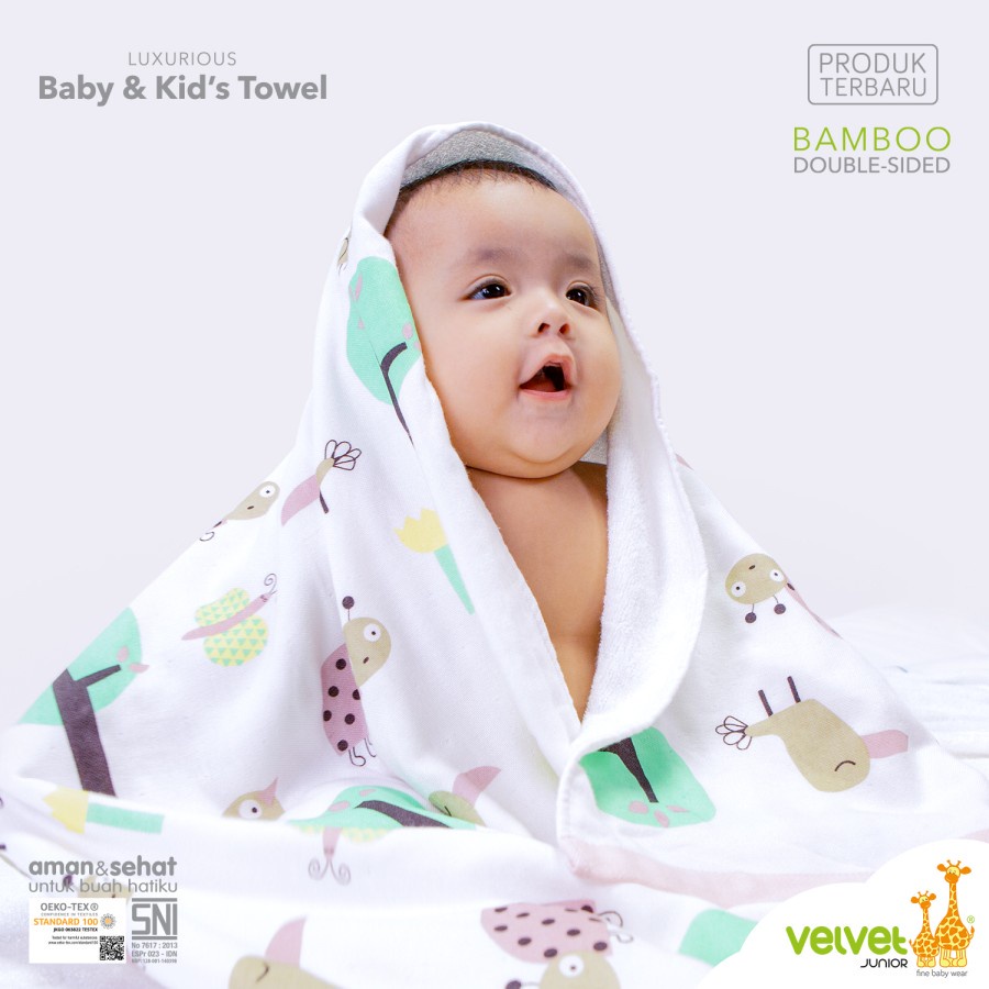 Velvet Luxurious Towel Baby &amp; Kids 120x60 - Handuk Anak