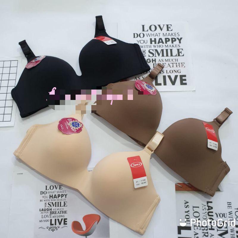 BH BRA SOREX 11180 CUP C JUMBO BESAR BAHAN SEAMLESS LICIN NYAMAN DI PAKAI SEHARI HARI TANPA KAWAT BUSA TIPIS SIZE 36 38 40 42 / ARA98STORE