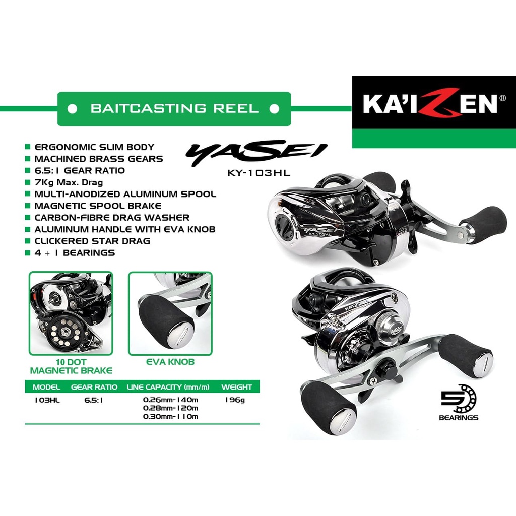 Reel BC / BAITCASTING KAIZEN YASEI KY-103HL