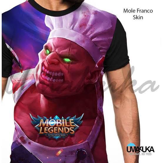 Kaos Mobillegend Franco skin Terlaris 3d Fullprint