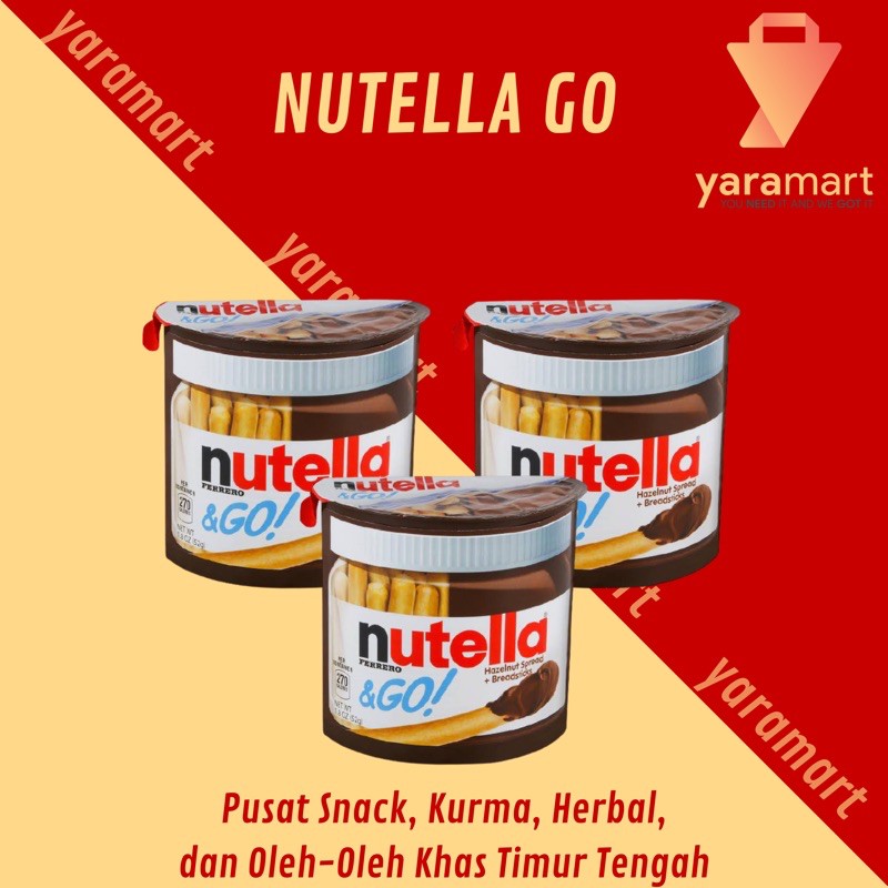 (FreeOngkir) coklat breadstick nutella go by ferrero 52 gr impor arab nutella&go nutella b ready