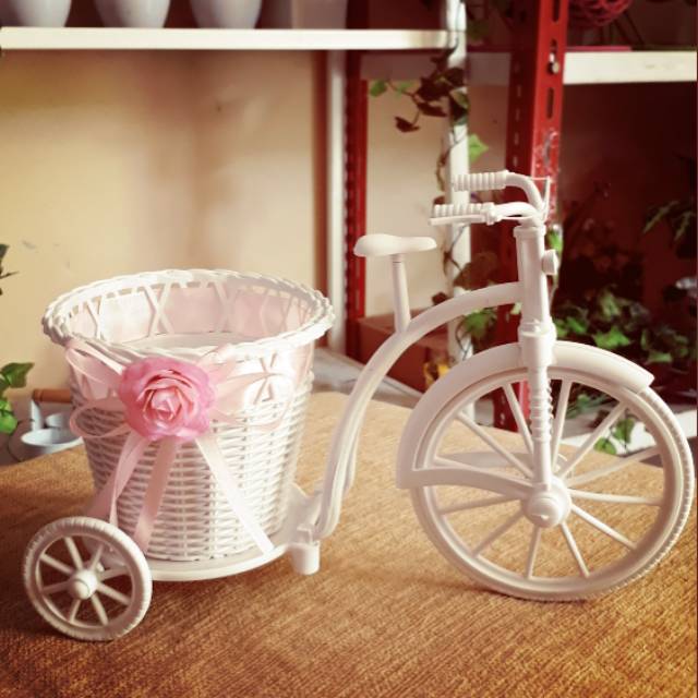 Pot sepeda shabby chic