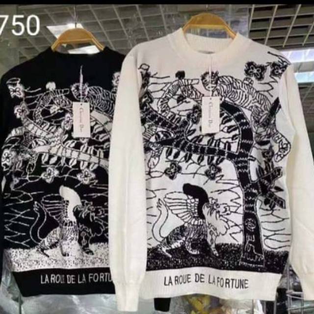 Sweater rajut c.dior
