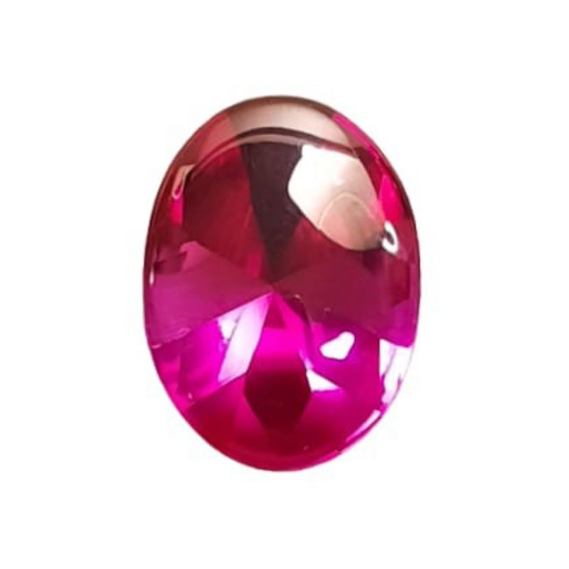 Merah Siam Ruby Oval 14-16MM oval Cutting Bawah