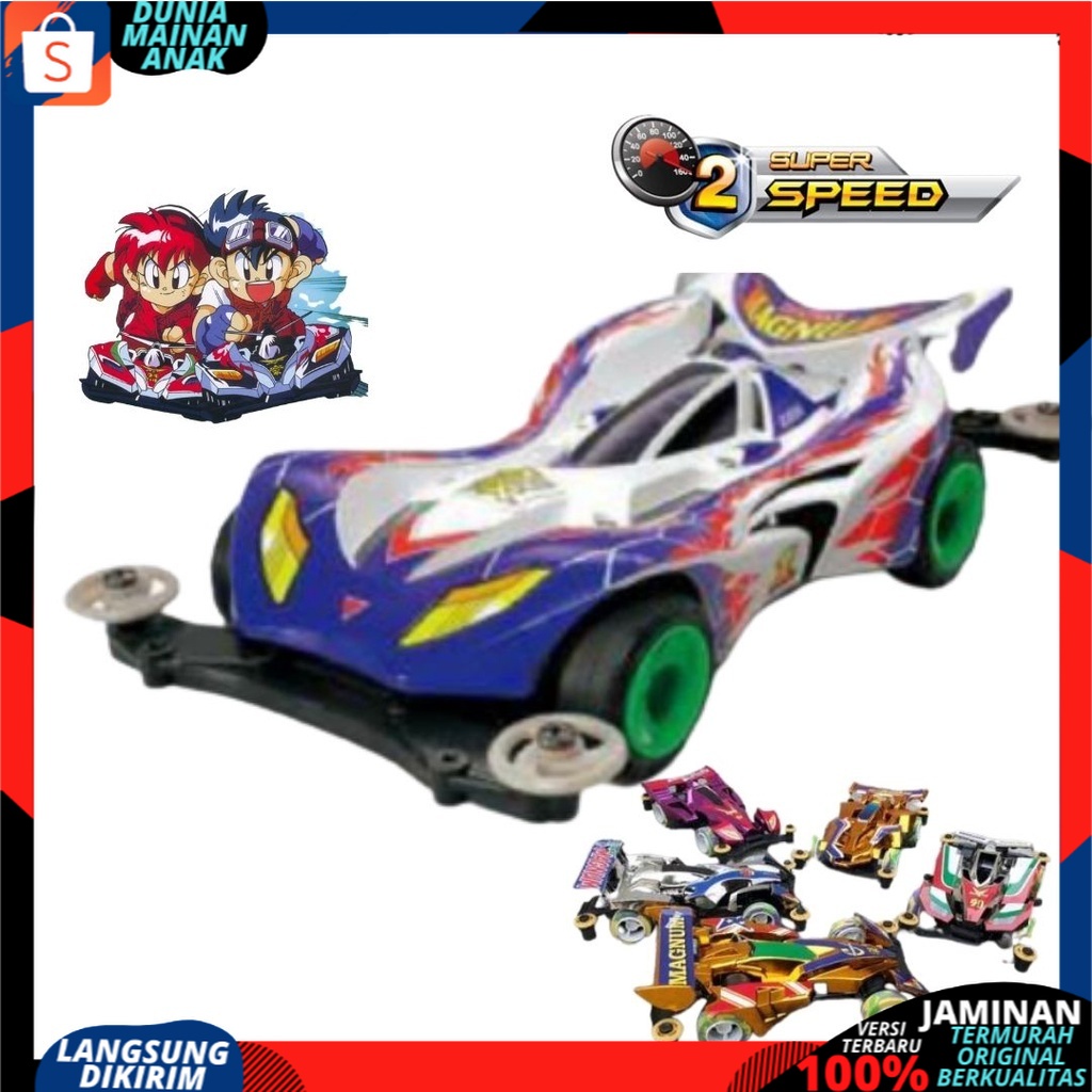 Tamiya Mini 4WD Super Speedy Car Racer -  Mainan Anak Mobil Balap New