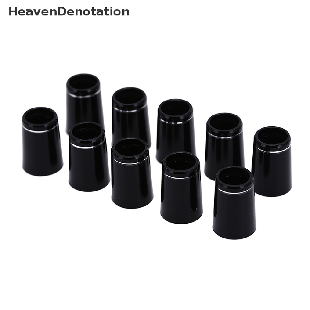 (Heavendenotation) 10pcs Ferrule Golf Bahan Plastik Dengan Ring Ganda Adapter Shaft 9.5x19 X 13.4