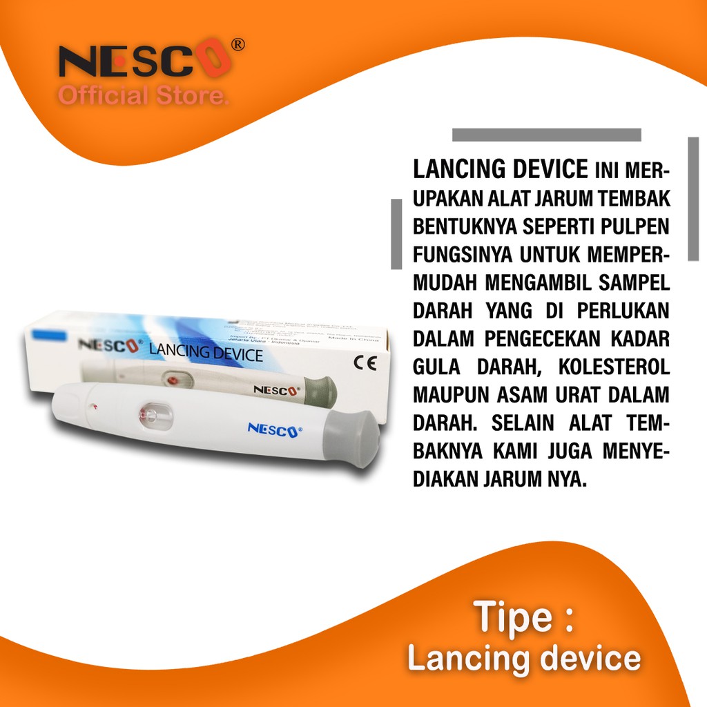 Nesco Lancing device / Pen ambil darah