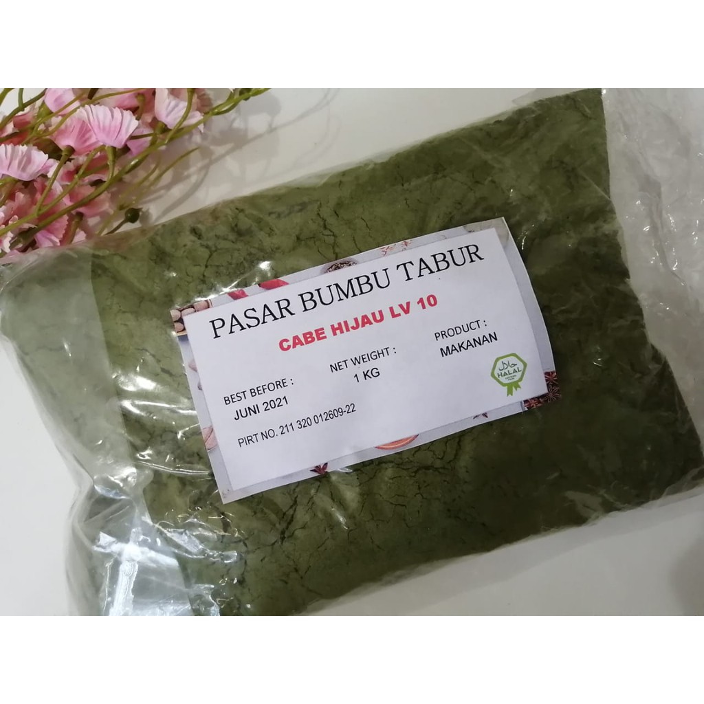 

CABE HIJAU (LEVEL 10) 1 KG BUBUK MAKANAN ENAK MURAH HALAL