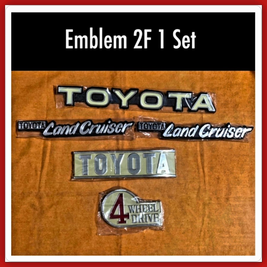 Paket Set Emblem Toyota Lancruiser Hardtop 2F Fj Bj series