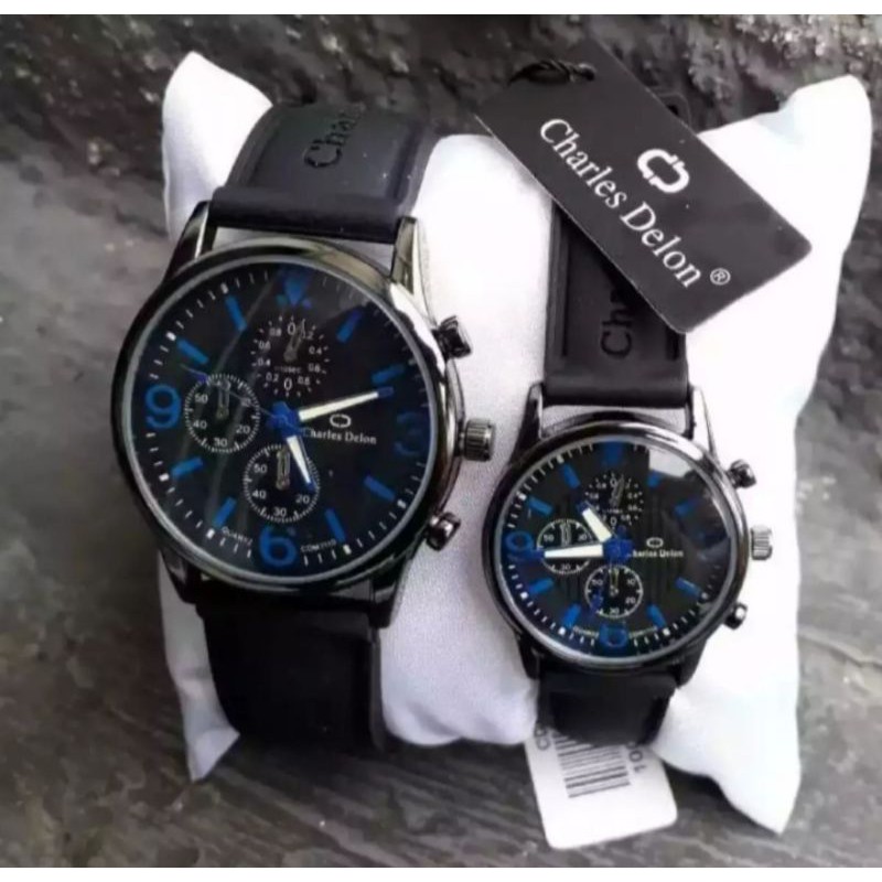 PROMOSI..JAM COUPLE  Charles Delon original