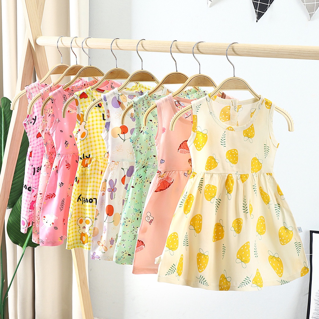 Dress Bayi Perempuan Baju Bayi Import 0-2 Tahun