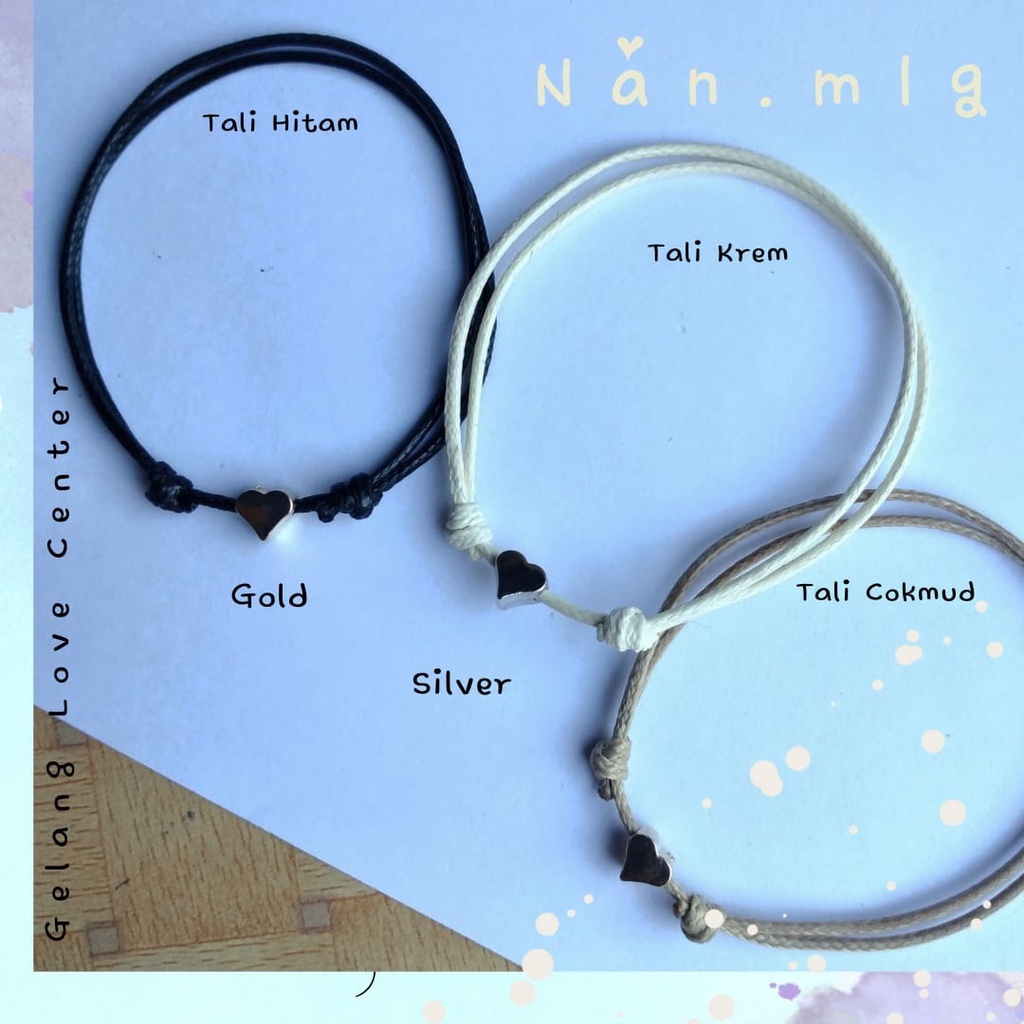Gelang Love Center Minimalis