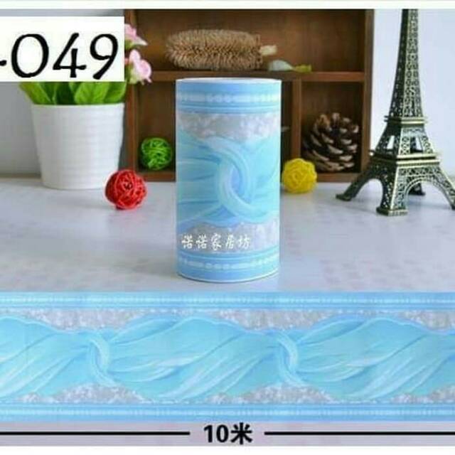 

Wallborder pita biru uk 10cmx10m kode BL049