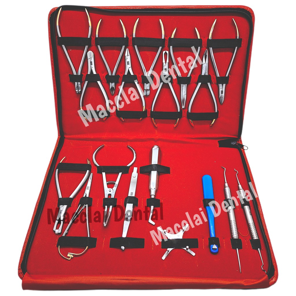 DENTAL INSTRUMENT TANG ORTHO / SET ALAT ORTHO ALAT  BEHEL LENGKAP