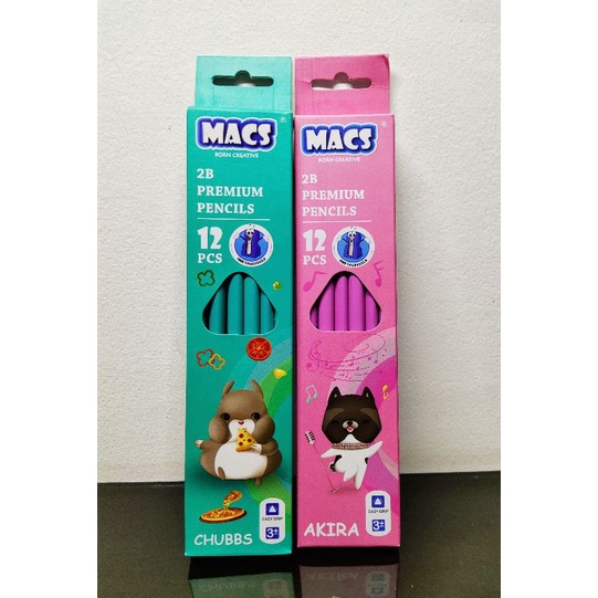 

MACS Pensil 2B premium 1 pack (isi 12 pcs)