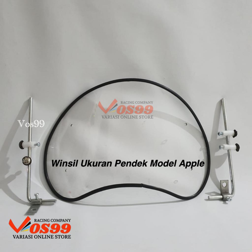 WINDSHIELD WINSIL / TAMENG PELINDUNG ANGIN DAN DEBU UNIVERSAL DI MOTOR MATIC HONDA YAMAHA