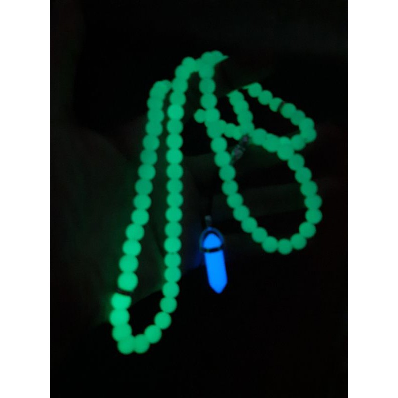 Tasbih batu fosfor original asli dg bandul batu fosfor yg unik menyala dalam gelap kualitas nomer 1 