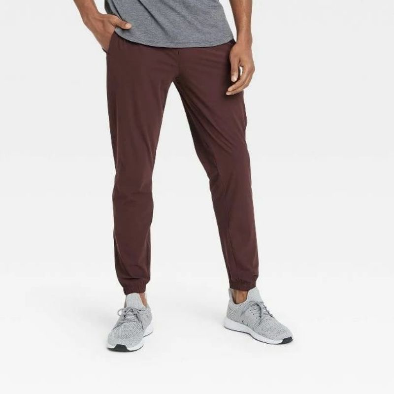 All In Motion Mens Lightweight Run Pants Berry B10
