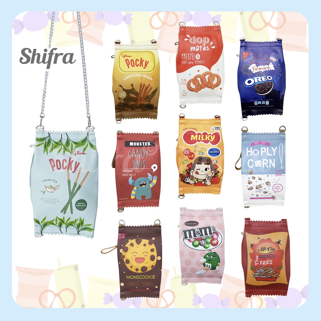 Shifra Tas Selempang Unik Wanita Remaja Bentuk Snack