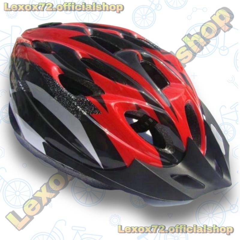 TaffSPORT Helm Sepeda EPS Foam PVC - x31 - Red/Black