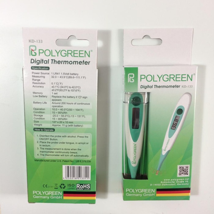 POLYGREEN TERMOMETER STANDARD  940133 / TERMOMETER SUHU DIGITAL KD133