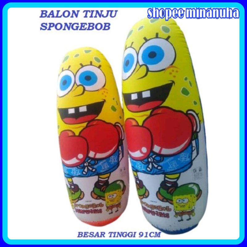 MAINAN BALON TINJU BESAR SNI SPONGEBOB DAN PETRIC