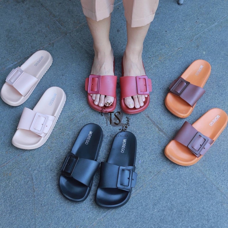 Sandal Slop Gesper Tebal 3cm BEST SELLER Import LCR 2088-1/1888-1 &amp; Mokaya E033 &amp; Morego 3289W-1