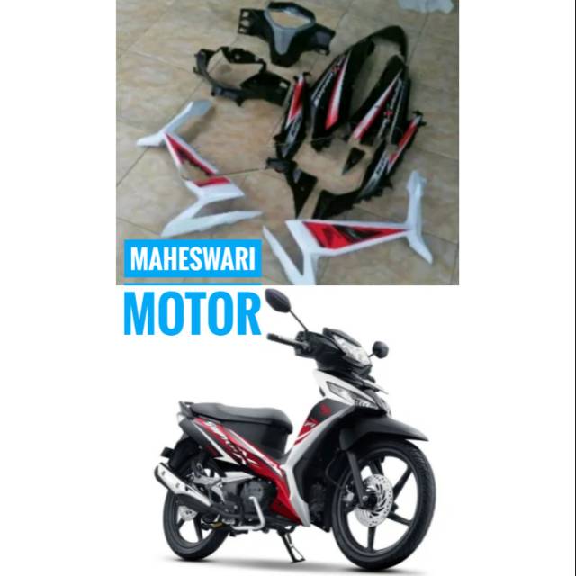 Cover Body Halus Honda Supra X 125 Fi Putih.