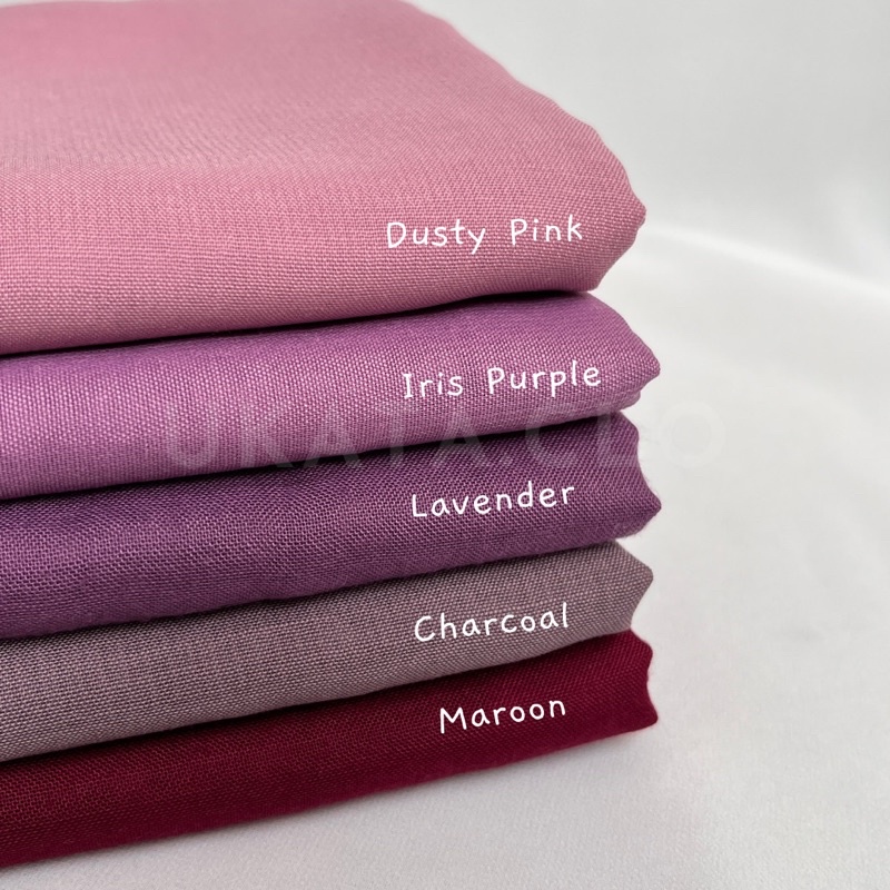 Paris Premium Kerudung Segi Empat Basic Jahit Tepi | READY STOCK-7