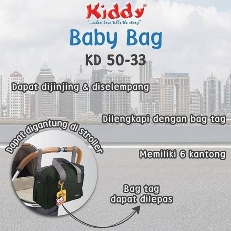 KIDDY DIAPERS BAG KD 50-33 Slempang/KD 50-34 Tas Ransel 3IN1/KD 50-10 Slempang Termos