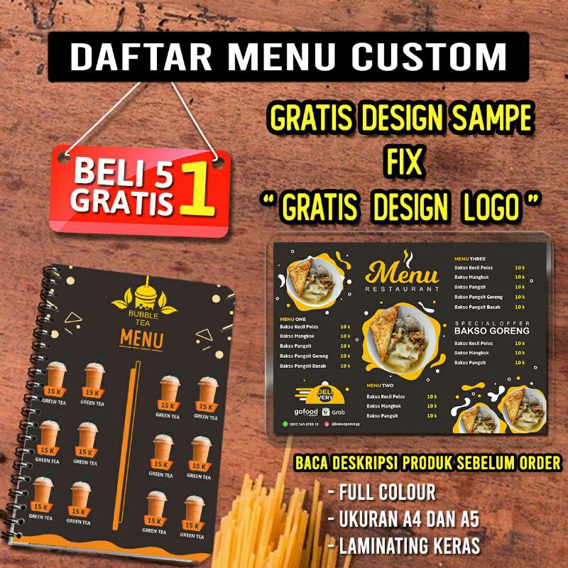 

Cetak Daftar Menu Bebas Design