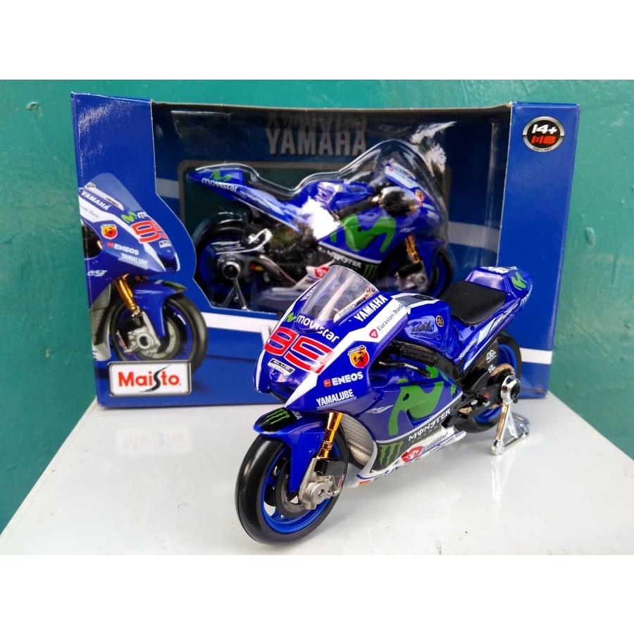 Diecast Motogp Jorge Lorenzo 99 Yamaha monster miniatur motor harga murah