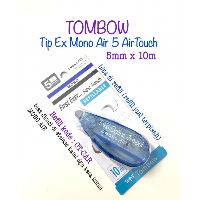 

Hot Sale Alat Tip Ex Mono Air 5Mm Ct-Cax5C41 Tombow Correction Tape Atk0946Tw Murah
