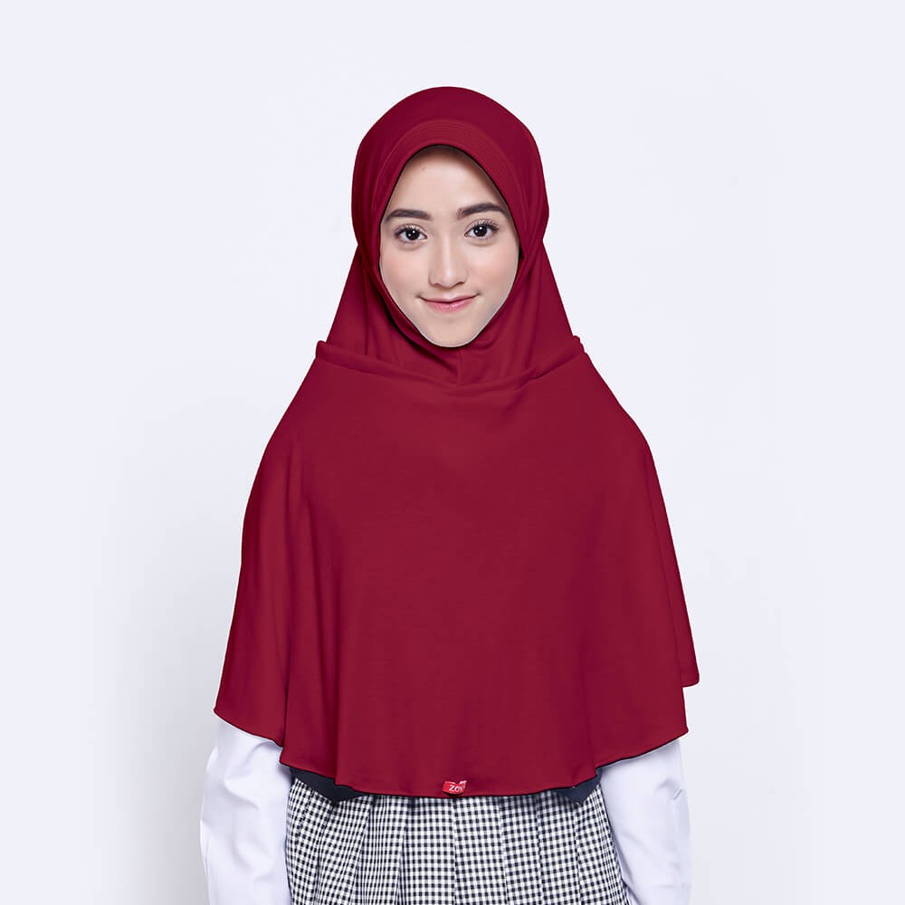 Kerudung Anak / Kerudung Sekolah ZOYA / Bergo / Hijab Instan Medium - SUKSESMIDI