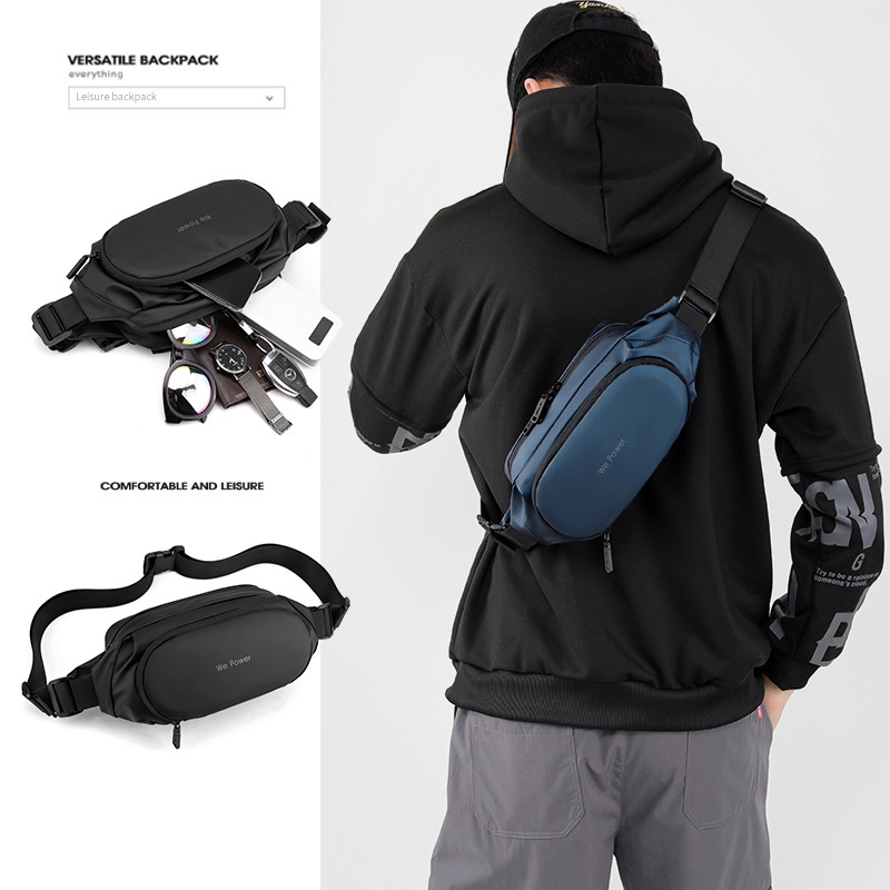 Mainland Tas Pria Selempang Tas Pinggang Waistbag Casual Keren TS225