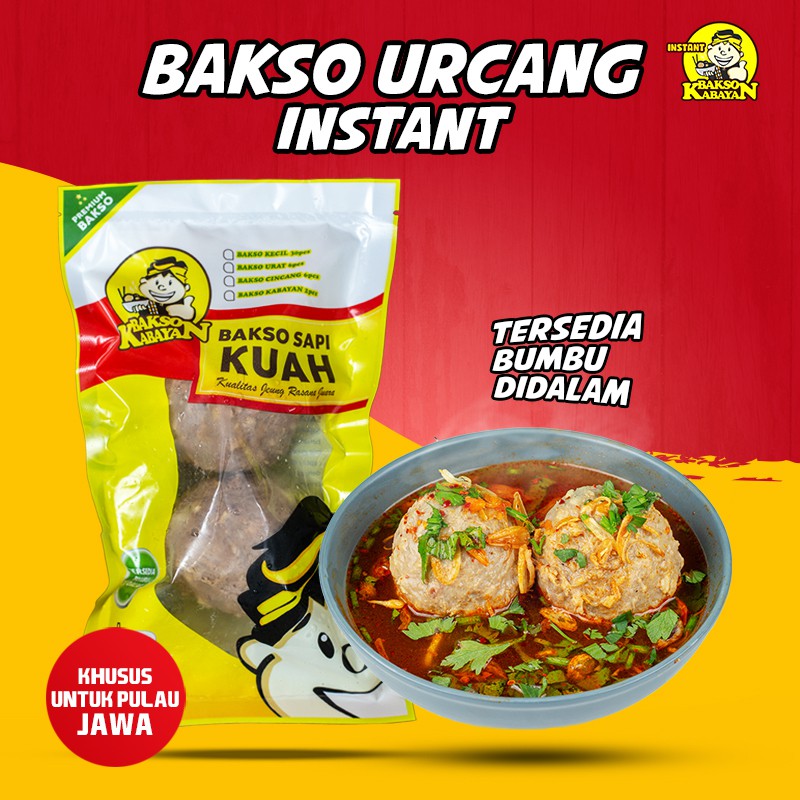 

Bakso Urat Cincang Kabayan isi 2pcs daging sapi banget kualitas rasa juara