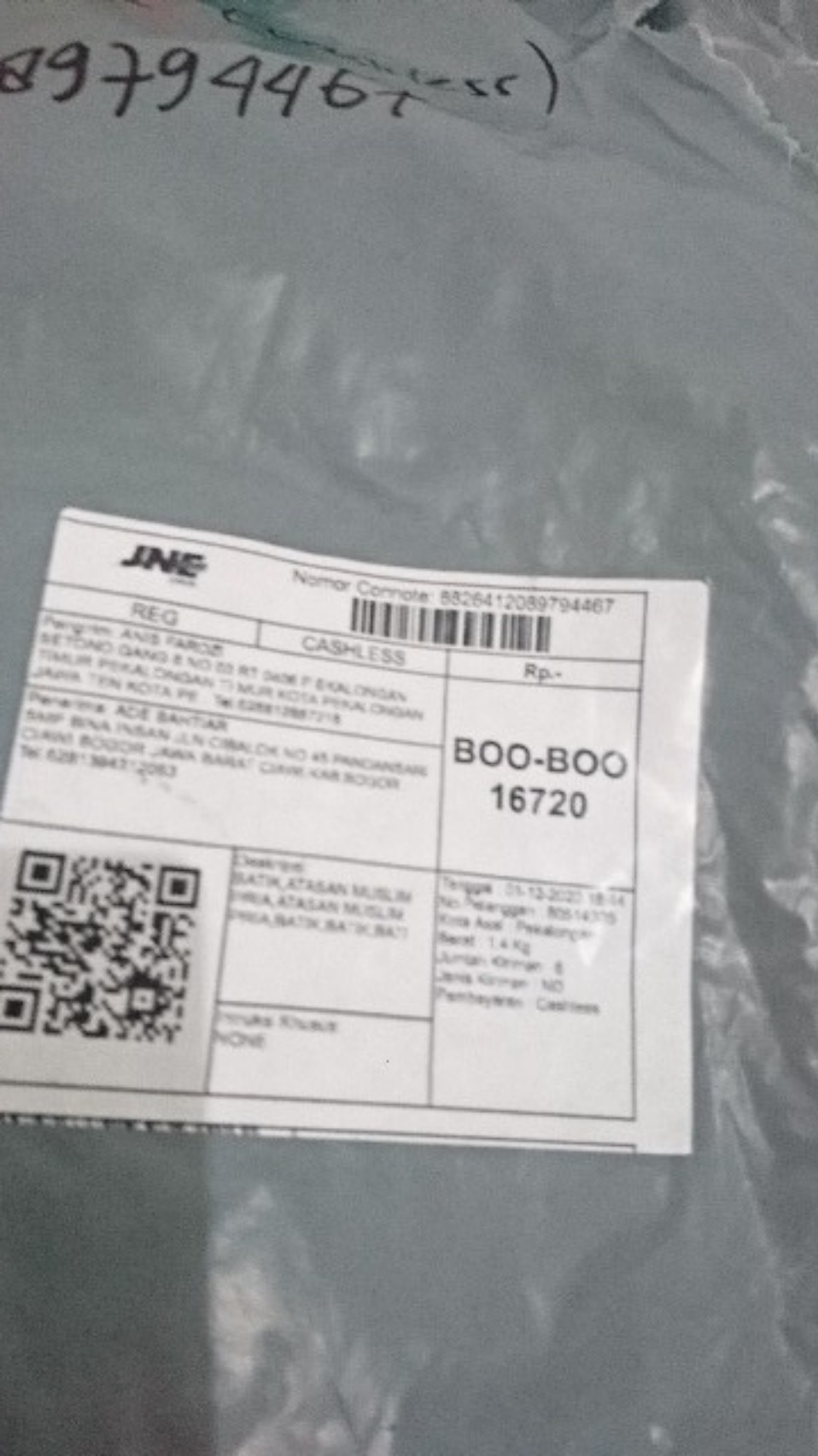 Kemeja Batik Pria Lengan Panjang Size M L Xl Xxl  Bswart Batik Hrb026 Kenongo Hem Panjang