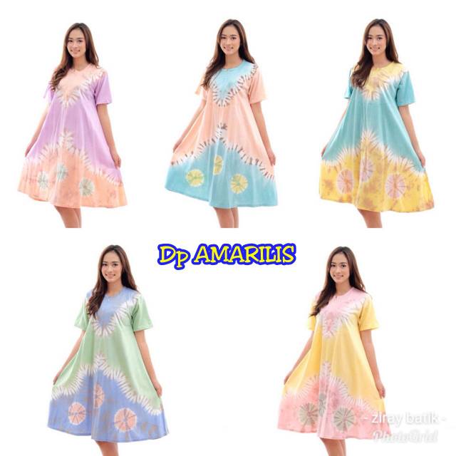 Daster Pelangi Kain Kaos Tebal Adem