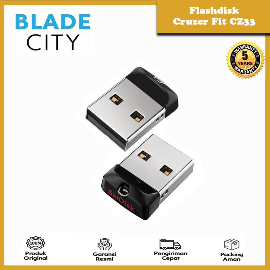 SanDisk Cruzer Fit USB Flash Drive 8GB (CZ33)